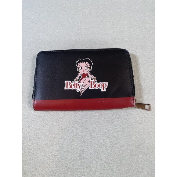 Betty Boop Hearts Wristlet Wallet Zipper - Picture 5 of 9